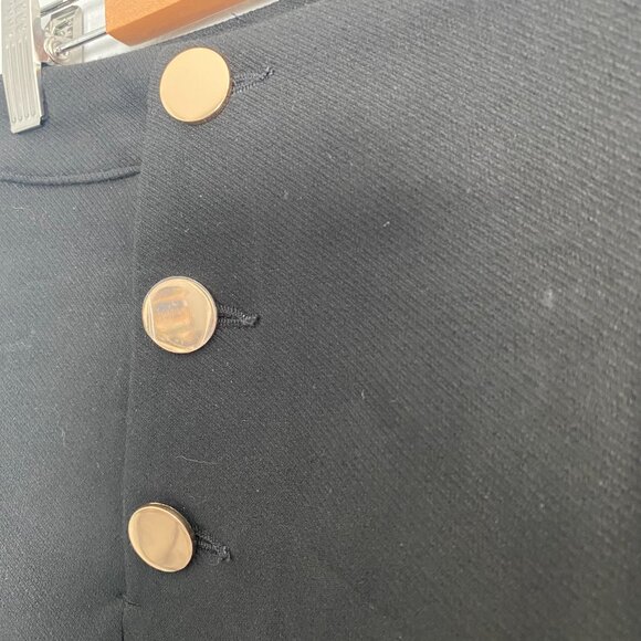H&M | NWT Black Pencil Skirt with Buttons - Picture 4 of 6
